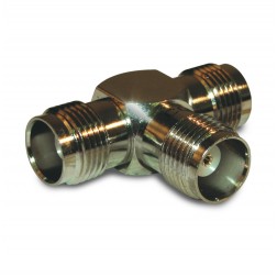 122354 Amphenol TNC Triple Female TEE IN Series Adapter