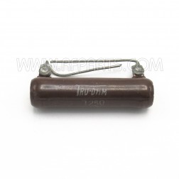 1250 Tru-Ohm 10 watt 1250 Ohm Wirewound Resistor (NOS)