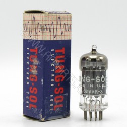 12AX7A Tung-Sol High Mu Twin Triode Grey Plate Audio Tube (NOS)
