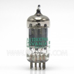 12AX7WA Sylvania Electron Tube Hi-Mu Twin Triode 5960-00-827-8782 (NOS)