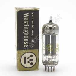 12BH7A /12BH7 Westinghouse Medium Mu Twin Triode Tube (NOS/NIB)