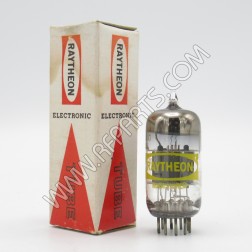 12DT8 Raytheon High-Mu Twin Triode Black Plate (NOS/NIB)