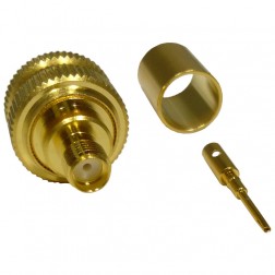 132332 Amphenol SMA Female Straight Crimp Connector for Cable Group I