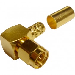 132239 Amphenol Right Angle SMA Male Crimp Connector for Cable Group X