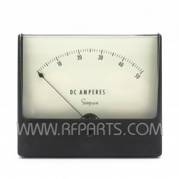 1329 Simpson Panel Meter 0-50 DC Amps (NOS)