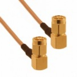 135104-01-12 Amphenol 12 Inch Cable Assembly with RG316 Cable and Right Angle SMA Connectors