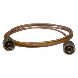 142NMNM-2 Pre-Made Cable Assembly, 2 ft/24 Inches, RG142 w/Type-N on both sides