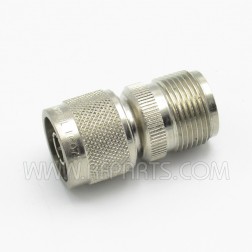 16075 Amphenol HN Female to Type-N Male Between Series Adapter (Pull)
