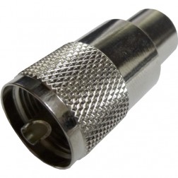 182106 Amphenol UHF Male Solder Type Connector for Cable Group E, F, & I, 
