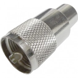 83-1SP-15RFX Amphenol UHF Male Connector (PL259), Cable Group E, F, I
