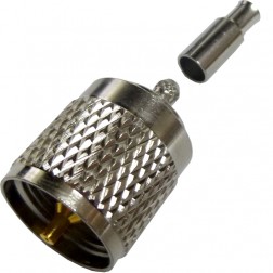 182330 Amphenol UHF Male Crimp Connector (PL259) Cable Group B