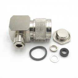 000-18750 Amphenol Type-N Right Angle Clamp Plug for RG-58 RG-141 Times LMR®-195