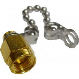 202112-10 Amphenol SMA Male Weather Cap with 100mm Chain