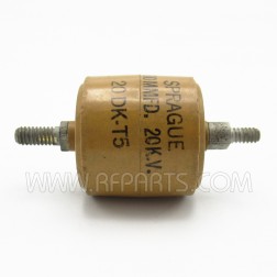 20DK-T5 Sprague Doorknob Capacitor 500pf 20kv 20% Includes Hardware (Pull)