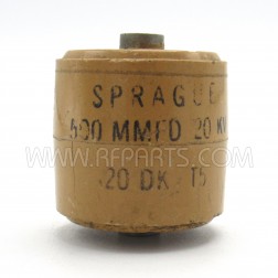 20DK-T5 Sprague DoorKnob Capacitor 500pf 20Kv 15% (Pull)