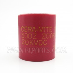 20DK-T5 Ceramite Doorknob Capacitor 500pf 20KVDC (Pull)