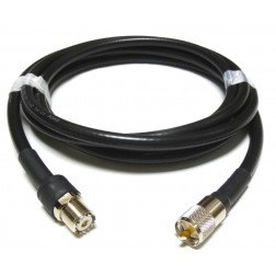 213UMUF-10 Pre-made Cable Assembly, 10 foot RG213 Cable with PL259 & SO-239 Connectors