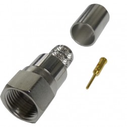 222123 Amphenol 75 ohm Type-F Male Crimp Connector for Cable Group Q