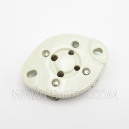 224 Johnson 4-Pin Ceramic Tube Socket (NOS)