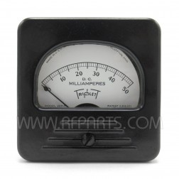 Model 227-T Triplett Vintage 0-50 D.C. Microamperes Meter (Pull)