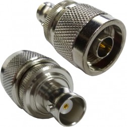 242121 Amphenol Type-N Male to BNC Female Between Series Adapter
