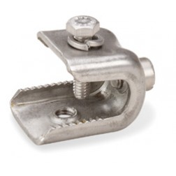 243684 Andrew Compact Stainless Steel Angle Adapter with 3/8" Tapped Hole (Clamp Only) 10pk