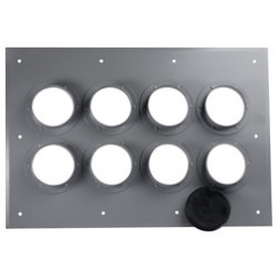 252138 I-Line 8-Port (2x4) Wall Entry Panel with 4" Diameter Holes. Andrew