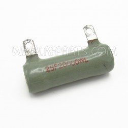 25F20000WL Ward Leonard Wirewound Resistor 20K Ohms 25 Watt (NOS)