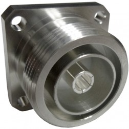 272130 Amphenol 7/16 DIN Female Chassis Connector with 4 Hole Flange and Solder Cup