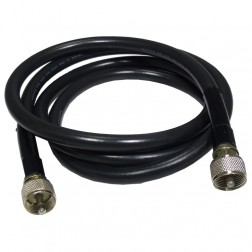 278-969 Radio Shack Cable assembly, 5ft RG8/U with PL259 on both ends,