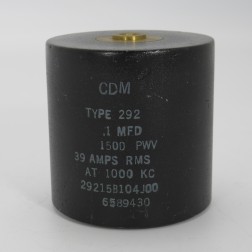 29215B104J00, Capacitance .1mfd, Voltage 1.5kv, Amps 39
