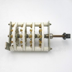 Heavy Duty 2 Pole 6 Position 4 Deck Rotary Switch (NOS)
