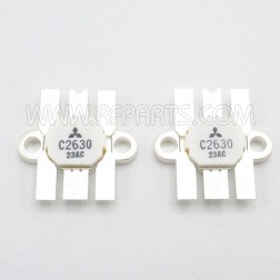 2SC2630 Mitsubishi NPN Epitaxial Planar Transistor 175 MHz 12.5V 50W Matched Pair (2) (NOS)