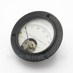 Model 301 Weston Milliamperes D.C. Panel Meter 0-25 mA (Pull)
