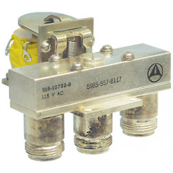 316-10732-8 Amphenol SPDT 3 Type-N (F) Coaxial Relay 115vac (NOS)