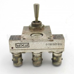 318-010381-0 FXR Radio Frequency 2-Position BNC Transmission Line Switch (Pull)
