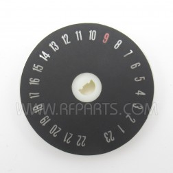 32-154-102 E.F. Johnson Vintage Replacement Dial Plate for Messenger 123A CB Radio (NOS)
