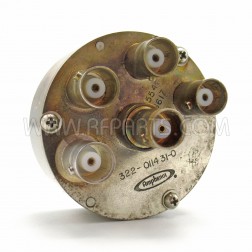 322-011431-0 Amphenol 4PST BNC Female Coax Switch (Pull)