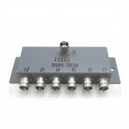 9989-7030 Olektron 6 Position Splitter BNC Female to BNC Female (Pull)