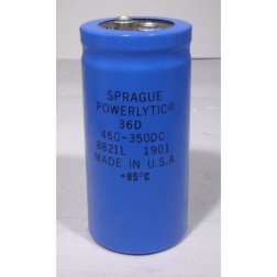 36D461F350 Capacitor 460 uf 350v can, Computer Grade. Sprague