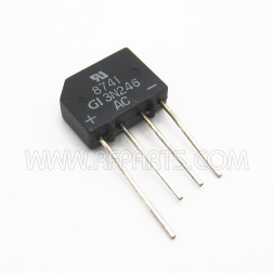 3N246 General Instruments Bridge Rectifier 1 Phase 50V 1.5A (NOS)