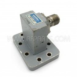 401-NF Waveline Waveguide to Type-N Coaxial Adapter 5.85-8.2 GHz (Pull)