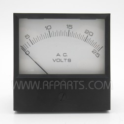 4036 Hoyt Panel Meter 0-25 AC Volts (NOS)