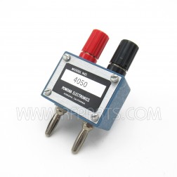 4050 Pomona Double Binding Post & Double Banana Plug to BNC Female Between Series Adapter (NOS)