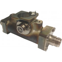 4230-018 Bird Thrulineยฎ 7/8" Line Section with Type-N female QC connectors installed. No Bracket or Dummy Plug (PULL)