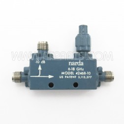 4246B-10 Narda SMA Maximally Flat Miniature Stripline Coaxial Coupler (Pull)
