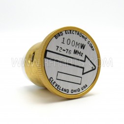 430-2 Bird Wattmeter Element 72-76 MHz 100mw (Pull)