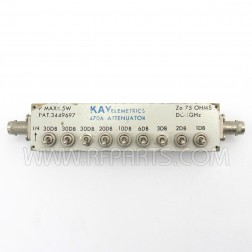 470A Kay In-Line Attenuator BNC Female to BNC Female 0-132dB 75 Ohm DC-1GHz (Pull)