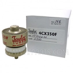 4CX350F/8322 Taylor Tubes Transmitting Tube Tetrode, Broadcast/Industrial