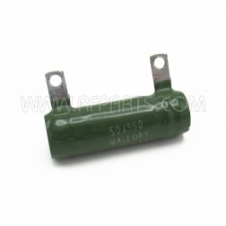 501550 Mallory Wirewound Resistor 5 Ohm 25 Watt (NOS)